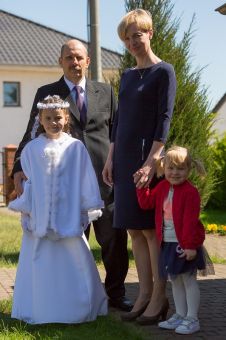 Zosia z wujkiem mamą i Magdą